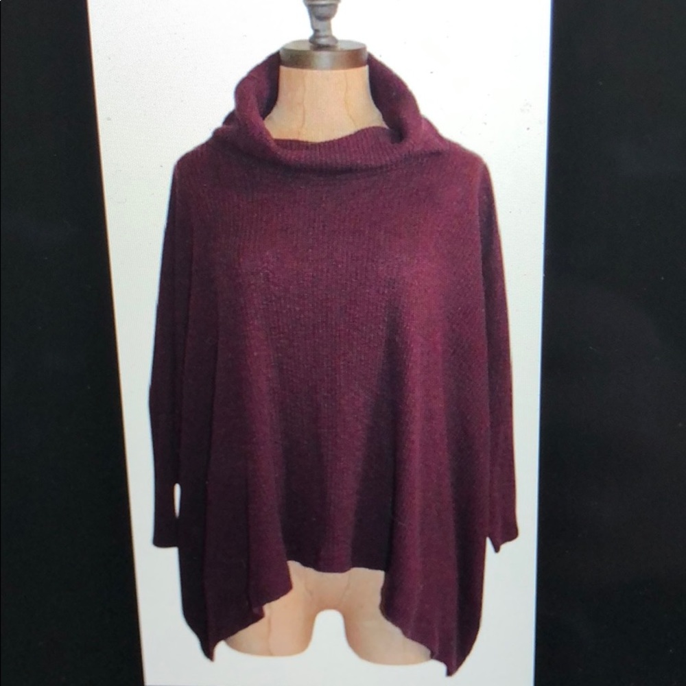 Free People Beach Plum Open Back Cowl Neck Top